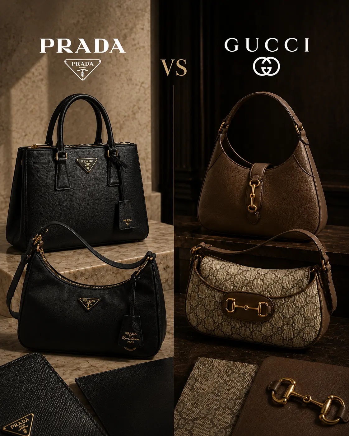 Prada Vs Gucci Comparision