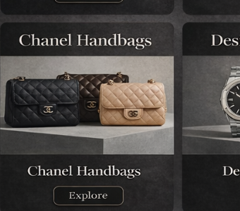 Luxury handbags tile extracted from the reference design
